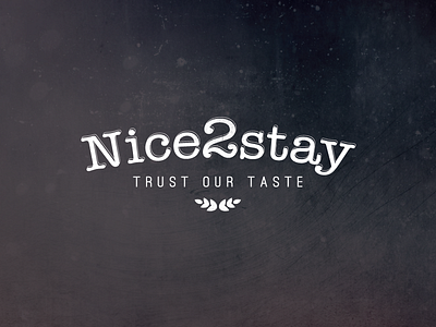 Logo design for Nice2stay holiday hotel logo design rental vintage