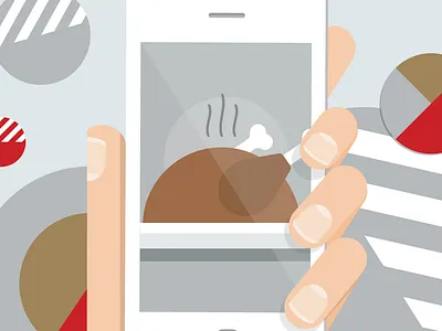 Verizon Holiday Illustration holiday thanksgiving turkey verizon