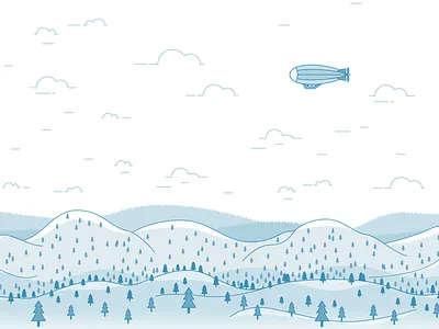 Mountains clean flat illustration landscape line art minimal mountains one line vector