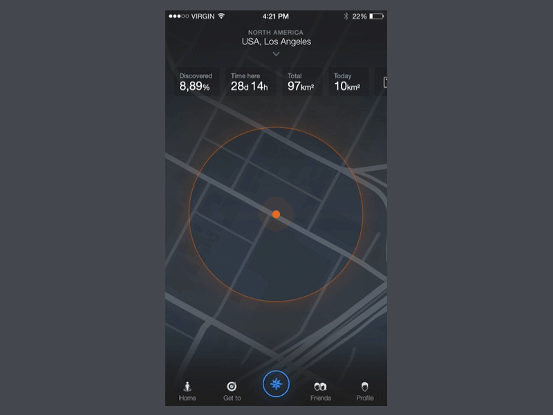 Explors - start app animation