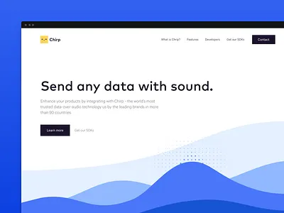 Chirp style exploration audio bird blue chirp data exploration send sound soundwave style technology wave