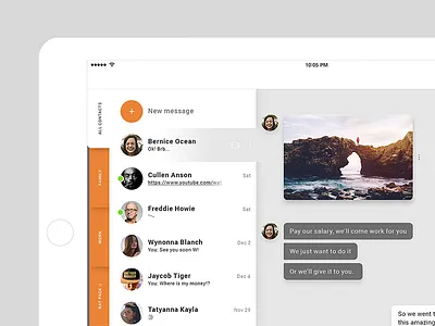 Chat module / UI Challenge — Week 06 app application chat ui