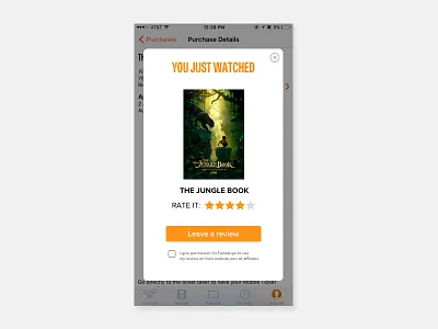 Fandango Review Concept fandango interaction ios movie review ui ux