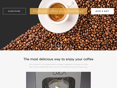 Coffee Subscription concept experience flow subscribe subscription box