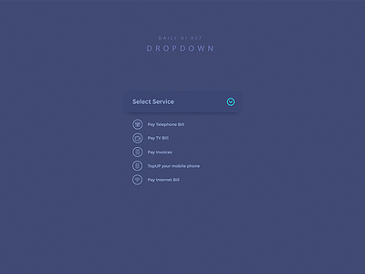 Daily UI #027 Dropdown 027 cool dailyui dailyuichallenge dropdown minimal modern neon