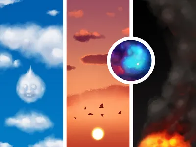 Digital Painting Day 11 - Clouds and Smoke clouds day 11 design digital digital painting illustration painting sky smoke study