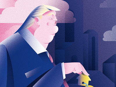 Cosa Trumpy blonde character noise thing trump vector