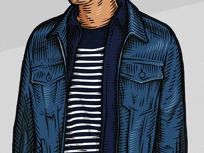 End Clothing / Ourbubble blog set crosshatch fashion grenson hatch hatching illustration menswear old illustration ralph lauren selvedge water
