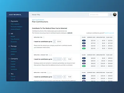 Contributions UI admin app dashboard flat health insurance minimal product ui userinterface web webdesign