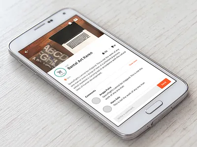 Atts - Geolocation based application android clean mobile app mobile design orange ui ux
