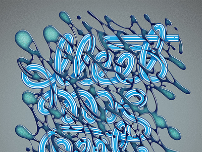 Poster Meet Me Out blue design illustration liquid meet me out mix poster straw typography vector