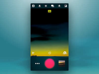 Week #2 (11) — Camera camera ui capture dark theme flat ios iphone minimalistic simple