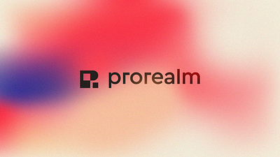 Prorealm Logo Design abstract logo ai logo app logo bold logo branding clever data logo finance logo fintech logo gradient logo logo minimal money logo p logo r logo saas logo startup logo tech logo web logo web3 logo