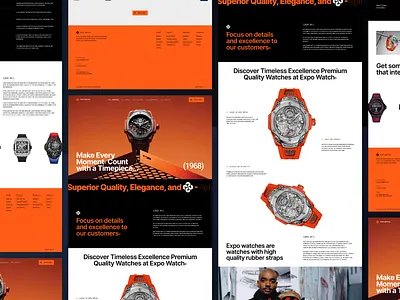 Luxury Watch Landing Page branding concept dailyui design figma jitter landingpage luxury luxury watch motion design ui ui design web design