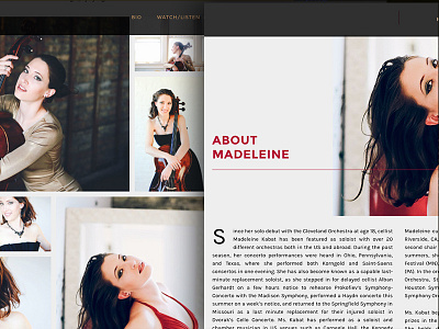 madeleinekabat.com cellist cello music website