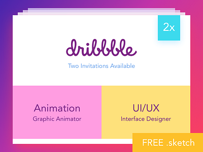 2x Dribbble Invitations dailyui draft dribbble invitation invite prospect ui ux webdesign