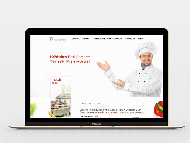 Catering Website Design catering eat food homepage meal shot ui design ux design web website