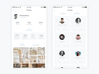 Daily Exercise — Usercenter1 ios photo ui user userlist