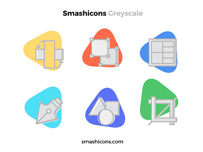Design Icons (Greyscale Style) │ design design icons icons pointer ui user interface ux