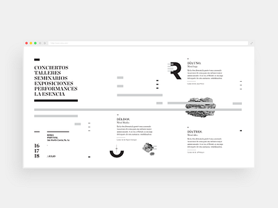 Soma Festival Website branding byn grid layers minimal serif ui website