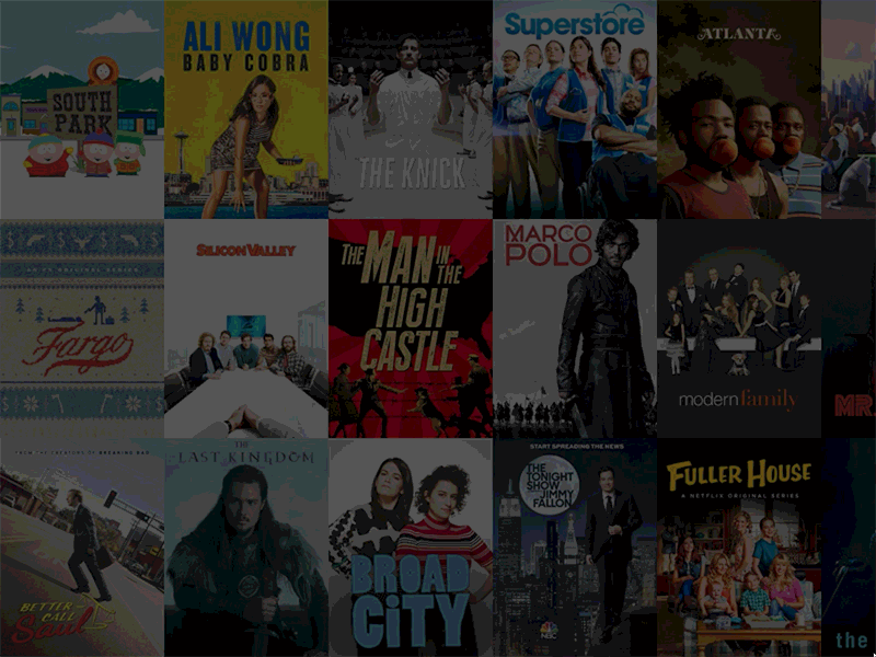 Wall of Content animation material principle