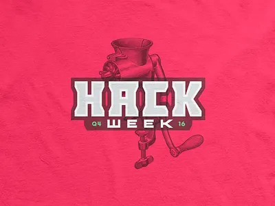 Hack Week custom design grinder hack twitter typography