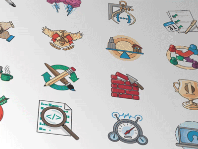 Momentum Illustrations icons illustration vector