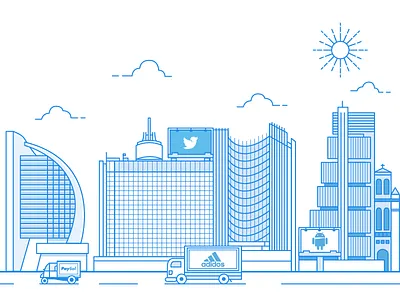 Skyline america benos aires bogota chile columbia mexico panama peru sandiago simple skyline vector