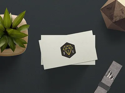 opulent.studio branding branding design diamond illustration logo opulent.studio pen tool print