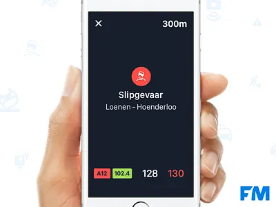 Flitsmeister Traffic Icons blue car crash finish ghost home icon jam mini traffic work