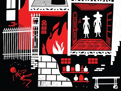 American Horror Story american horror story characters design halloween horror illustration little friends of printmaking poster print