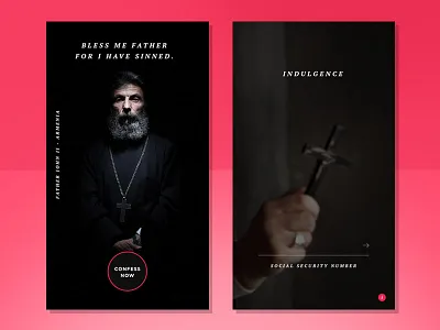 Indulgence dark fake ios religious serif