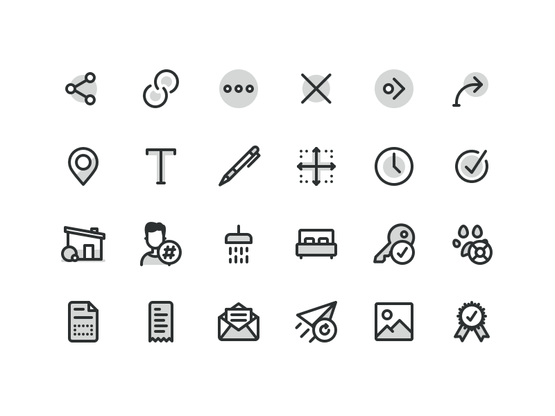 Icon Set app fill icon icons intellirent mobile pack set stroke ui web