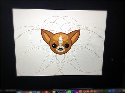 Dog animal cute dog icon illustration line sky