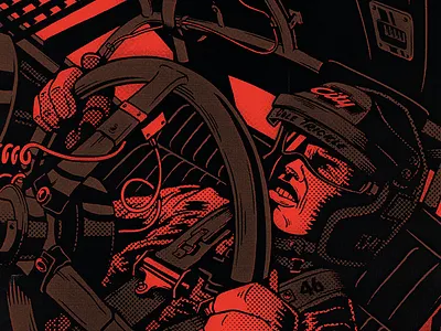 1990, Cole Trickle car days driver fast helmet interior race red speed thunder track wheel