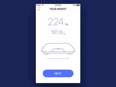 Week #3 (15) — BodyWeight ios iphone app light theme minimalistic scales simple workouts