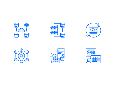Icon set branding icon icons illustration vector