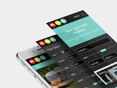 Oz Caraven Hire - Product Design app dark dark ui iphone mobile mockup product design saas ui