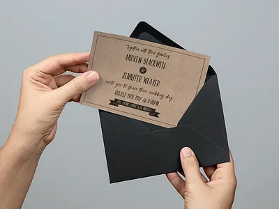 Blackwell Wedding Invite branding design graphicdesign identity illustration invitation logo wedding