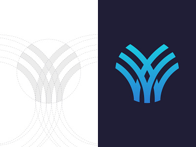 Spring Logo Process concept construction design grid logo process spring