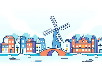 Amsterdam amsterdam city fireart fireart studio flat landmark skyline