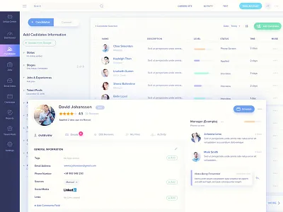 Recruiter platform app candidate careers profile recruiter saas web