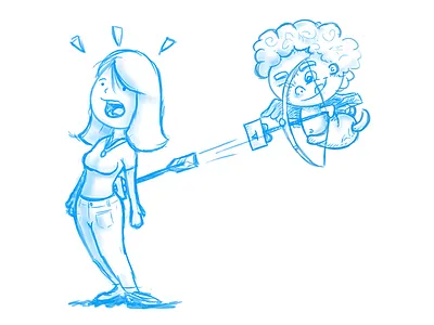 Cupid angel arrow cupid heart love shot