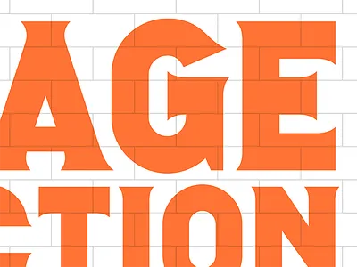 Old-Timey Painted Sign Type brick classic design hand painted painted sign signage type typography wall