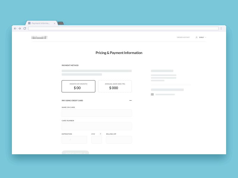 A shot for home field advantage app clean desktop layout light payment product ui web wireframes wires