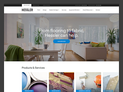 Home Interiors UI blue design home interiors home store homepage interior design modern navigation paint store shadows ui user interface