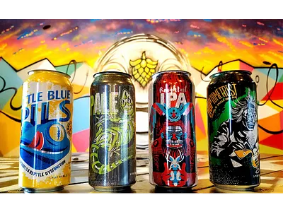 Roughtail Cans hitting shelves soon beer packaging branding cryptid illustration roughtail sasquatch wood ape