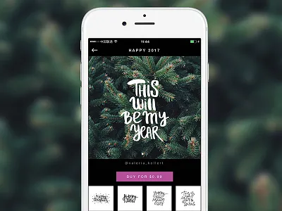 AppForType. Happy 2017 app application calligraphy icon instagram interface ios iphone new year type ui ux