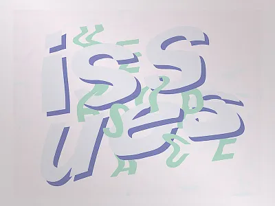 IZZSZ || SPÅC3 color distort green helvetica neon pastel pink retro vibrant vibration warp