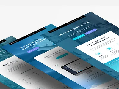 Landing Page blue branding cta grid homepage icons landing page layout ui ux website